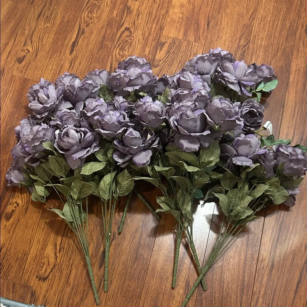 Artificial Lavender Peony Bouquet - Home Accents